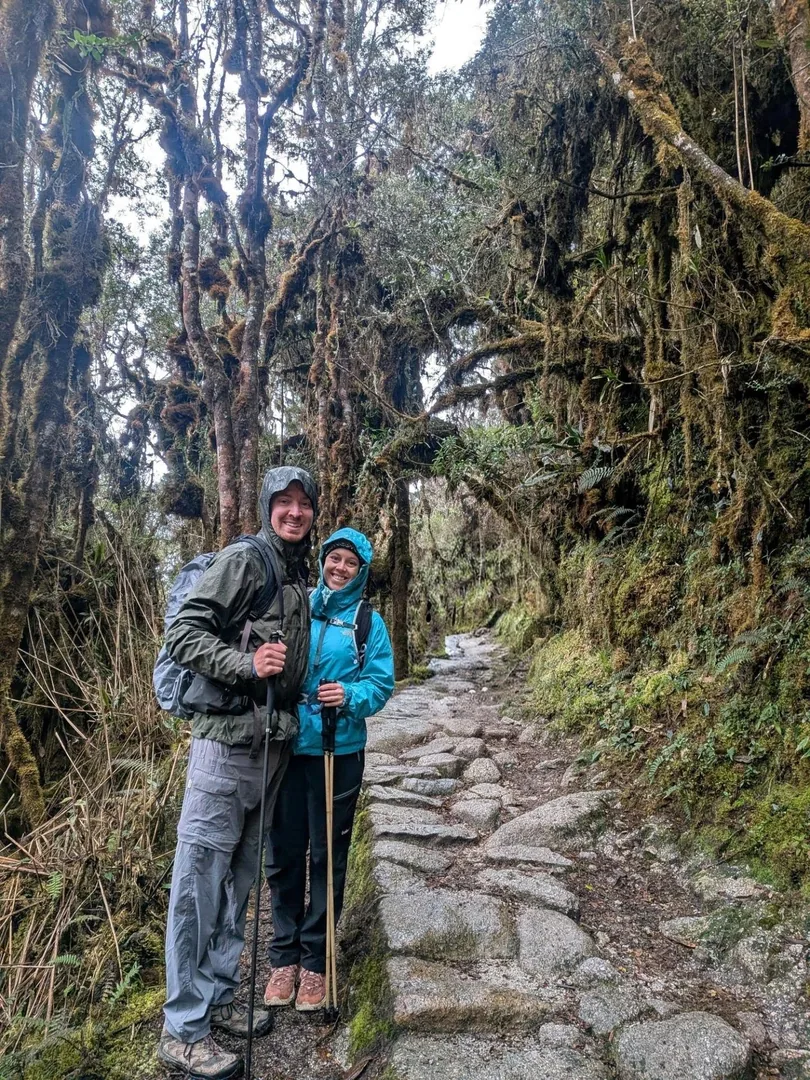 View of Machu Picchu from the Inca Trail
