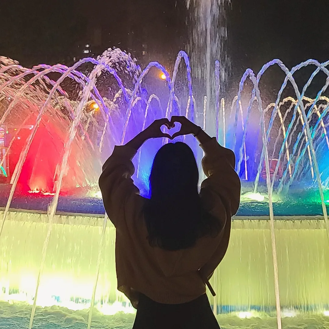 Water and light show in Lima